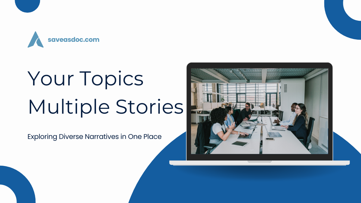 Your Topics Multiple Stories: Exploring Diverse Narratives in One Place